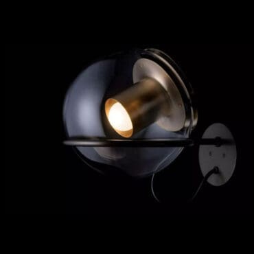 Oluce Lampada da parete The Globe d20 oro satinato Longho Design Palermo